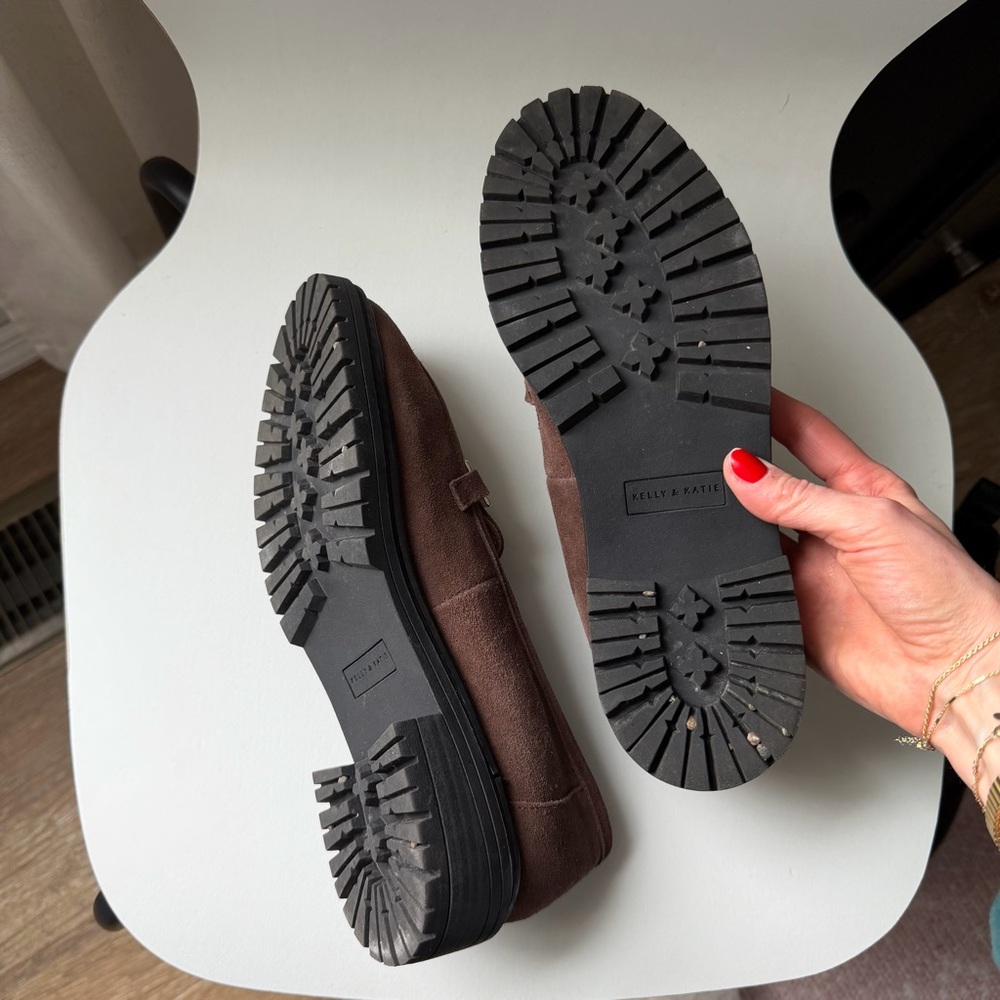 Kelly and Katie Faux Suede Loafers - Picture 3 of 4